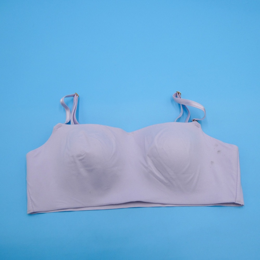 Victorias Secret Bralette Women Medium Lined No-Wire Lavender Seamless Polyamide